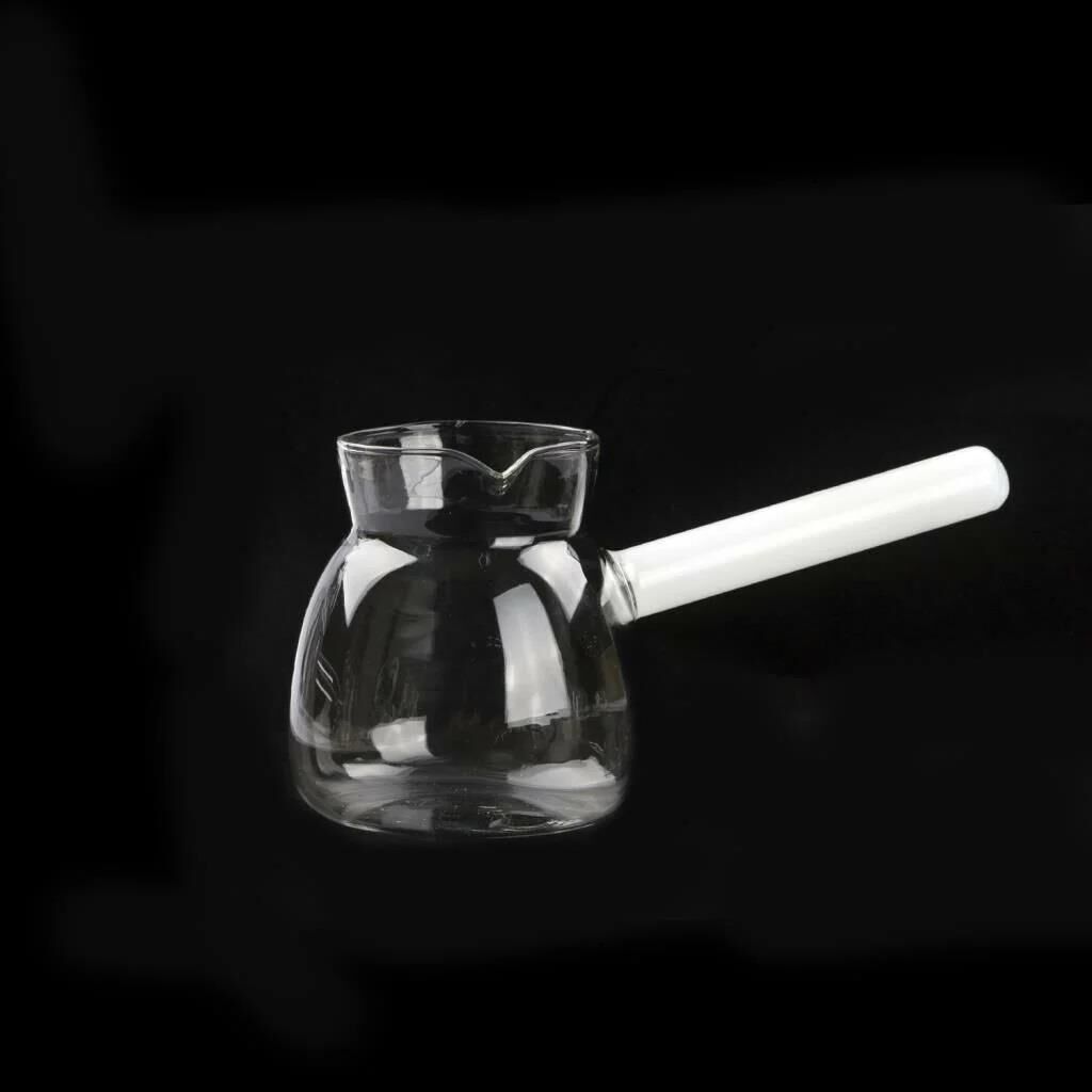 AROW BOROSİLİKAT CAM BEYAZ KULPLU CEZVE