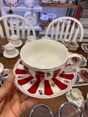 MARLOWE KIRMIZI TEK KİŞİLİK ÇAY FİNCANI