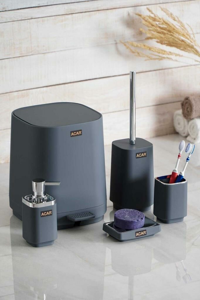 ASTORIA GRİ 5 PARÇA BANYO SETİ