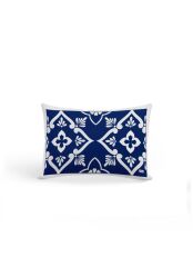 BEYAZ LACİVERT DESENLİ KIRLENT 50X50CM