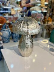 MAGİC GÜMÜŞ MANTAR DEKOR 24X24X37CM