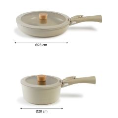 NEOFLAM MİDAS BEJ 6 PARÇA SMALL SET
