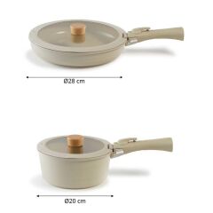 NEOFLAM MİDAS BEJ 6 PARÇA SMALL SET