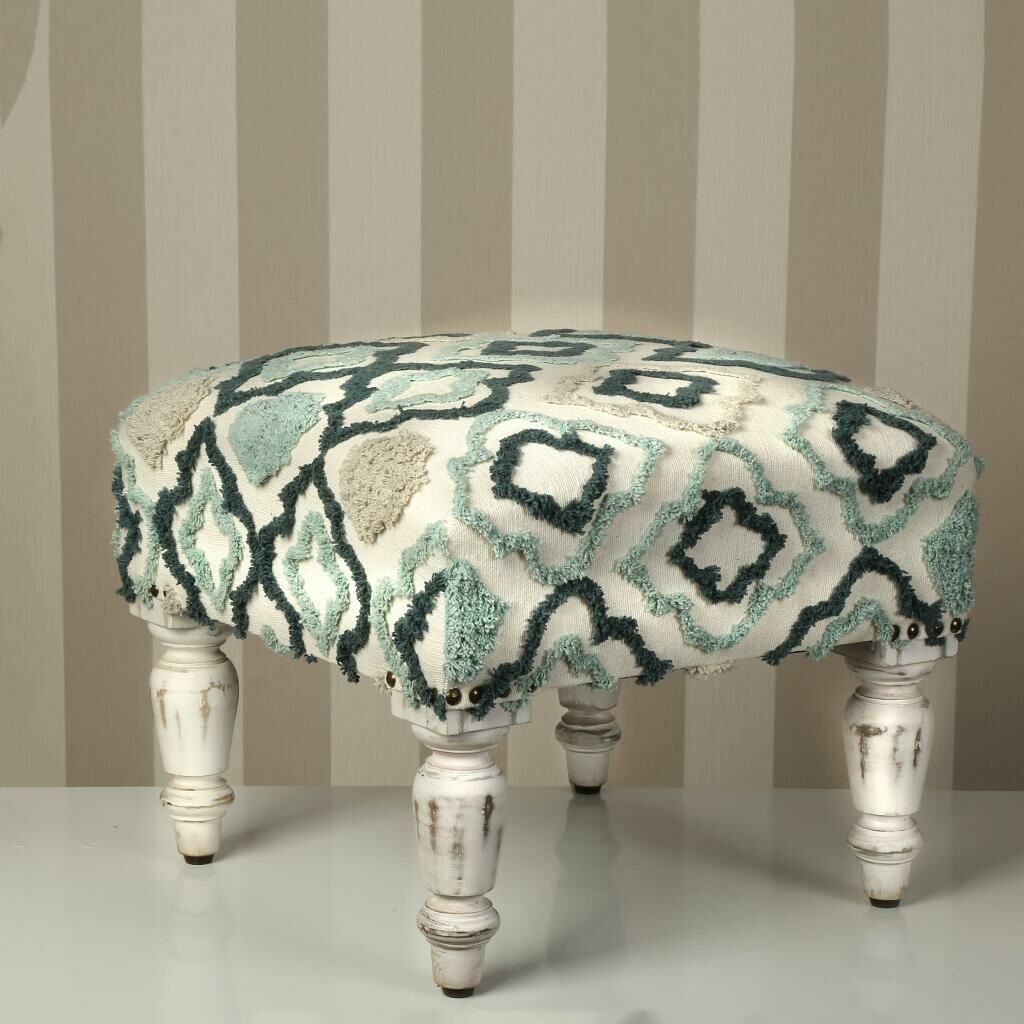 TURKUAZ OTANTİK PUF 40X35X40CM