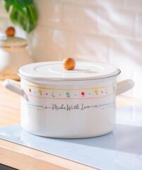 MADE WITH LOVE EMAYE KIZARTMA TENCERESİ 24CM