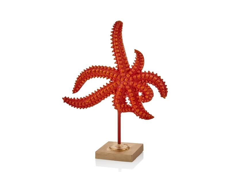 KIRMIZI KAİDELİ DENİZ YILDIZI DEKOR 35CM