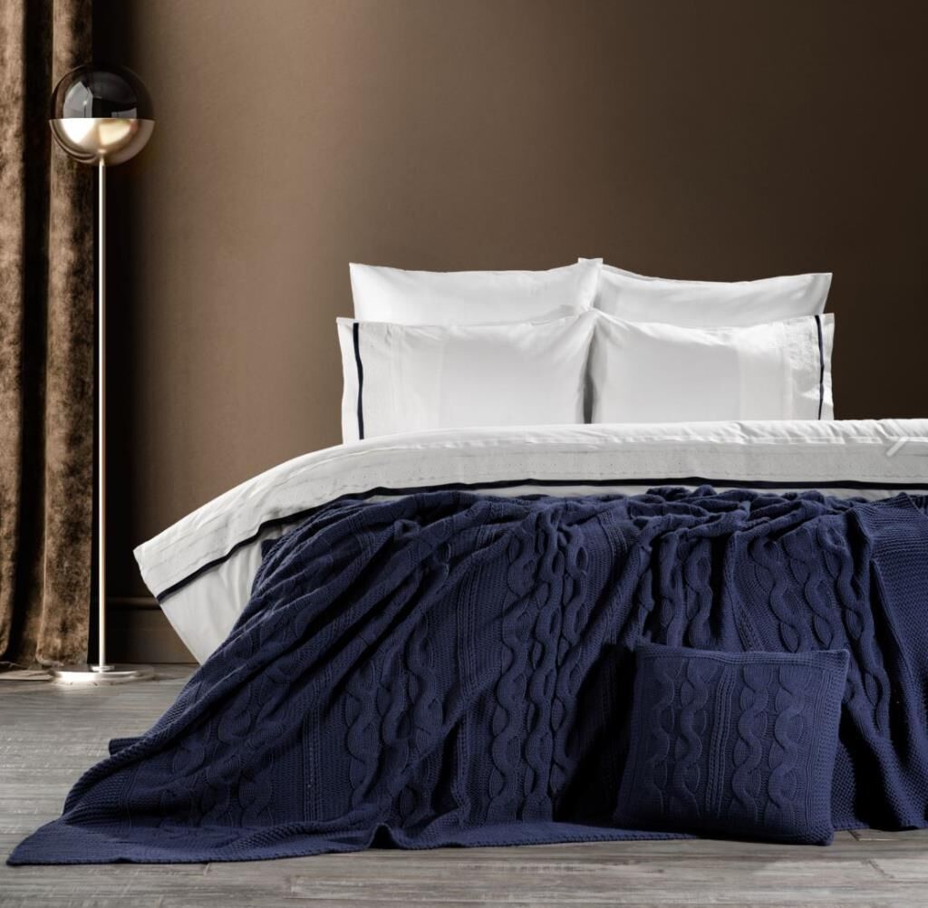 PATRICE INDIGO ÇİFT KİŞİLİK YATAK ÖRTÜSÜ SETİ