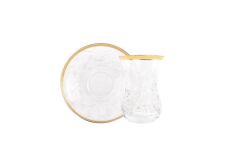 TIMELESS ALTIN YALDIZLI 6 KİŞİLİK ÇAY SETİ