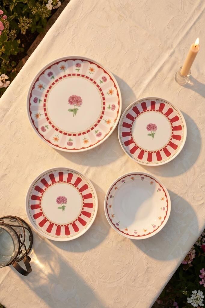 CHERİNA 6 KİŞİLİK 24 PARÇA YEMEK TAKIMI
