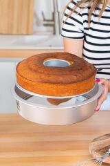 MATE ALÜMİNYUM KELEPÇELİ KEK KALIBI 28CM