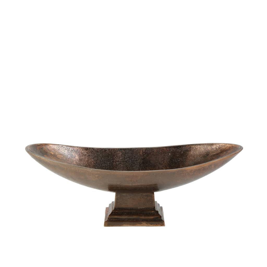 SAHRA BAKIR ESKİTME AYAKLI KASE 15X42X17CM