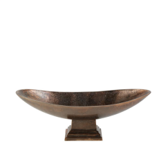 SAHRA BAKIR ESKİTME AYAKLI KASE 15X42X17CM