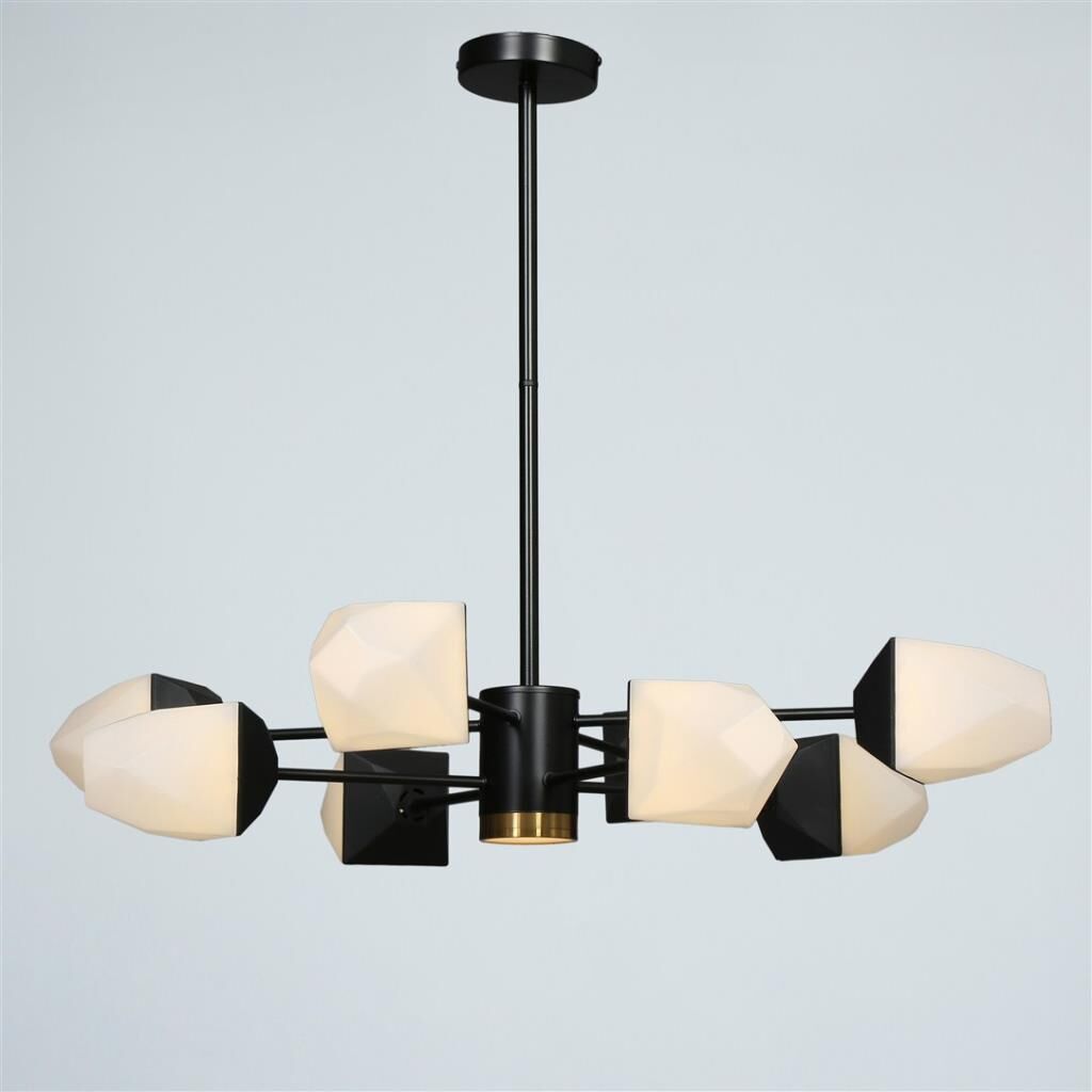 SİYAH LEDLİ 8'Lİ AVİZE