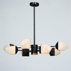 SİYAH LEDLİ 8'Lİ AVİZE