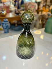 CAM YEŞİL KARAF/ŞİŞE 13X13X28CM