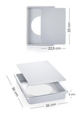 MATE ALÜMİNYUM KEK KALIBI 28CM
