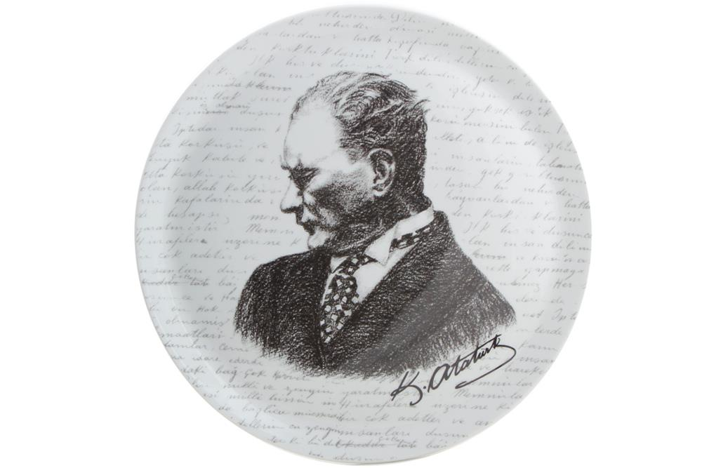 ATATÜRK DESEN DUVAR TABAK 32cm