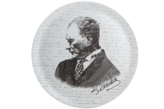 ATATÜRK DESEN DUVAR TABAK 32cm