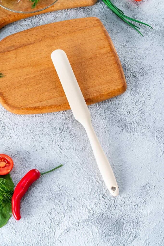BEJ SİLİKON UZUN SPATULA 23,5CM