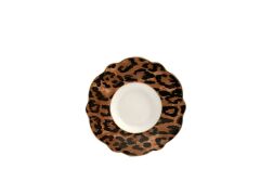 LEOPAR DESEN 6'LI ÇAY TABAK