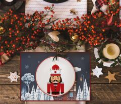 NEW YEAR GRİ AMERİKAN SERVİS 50X35CM